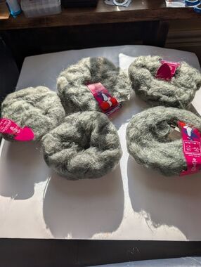 Pingouin Roubaix Mohair Yarn BNWT 5 X 40 Gr Skeins